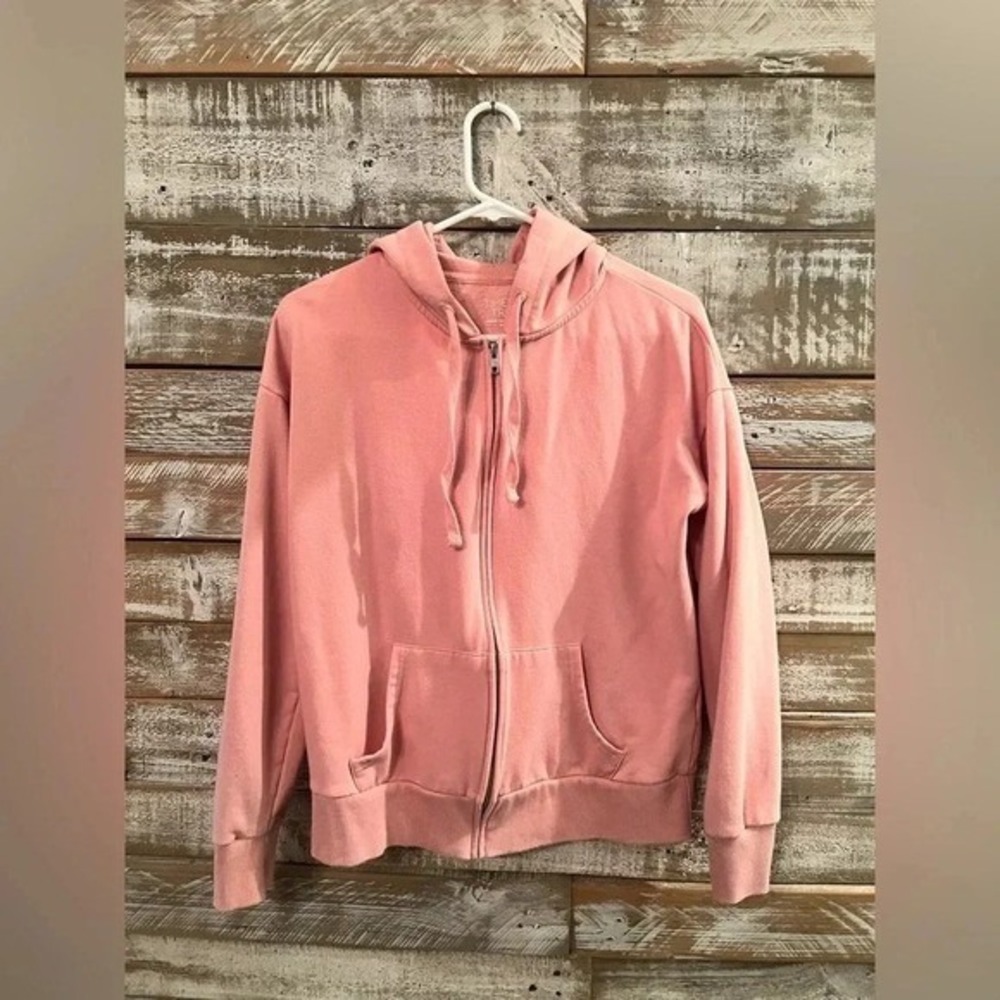 Time and Tru women's Pink long‎ sleeved hooded jacket S